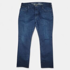 Carhartt Rugged Flex Jeans Men's 40x32 Straight Fit Dark Wash Denim Workwear